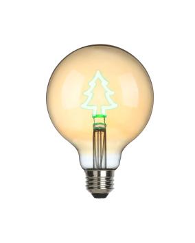 LED Filament lamp E27 met kerstboom | 2000K groen | made by Sompex