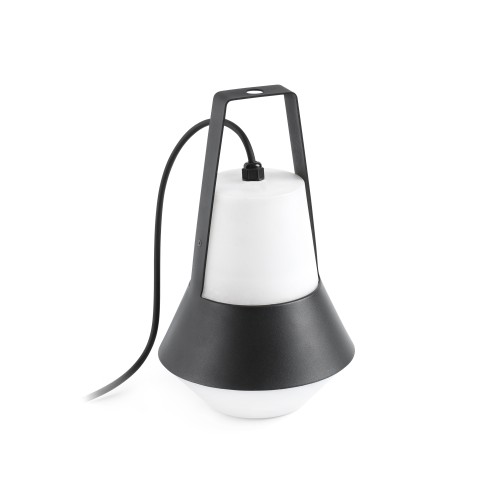 Faro CAT portable wandlamp/hanglamp zwart