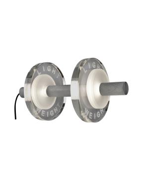 Light Weight Halter LED binnen tafellamp | Aluminium zilver glas helder | made by Sompex