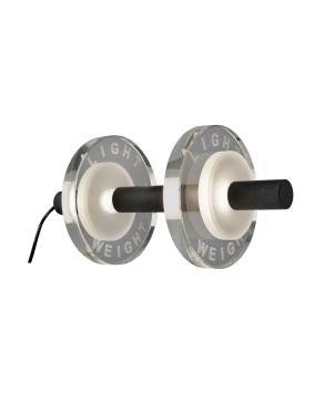 Light Weight Halter LED binnen tafellamp | Aluminium zwart glas helder | made by Sompex