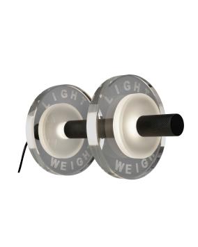 Light Weight Halter LED binnen tafellamp | Aluminium zwart glas helder | made by Sompex
