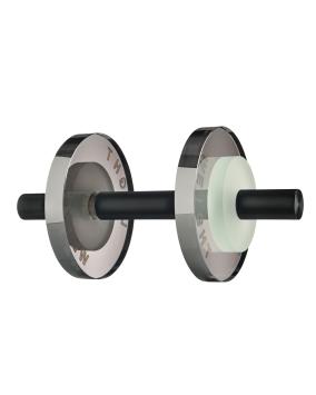 Light Weight Halter LED binnen tafellamp | Aluminium zwart glas smoke | made by Sompex