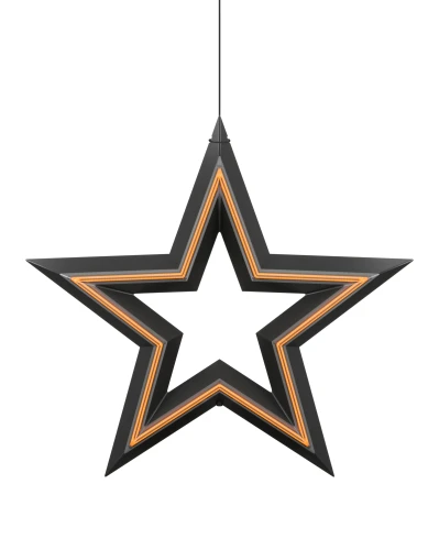 Sompex Freestar |oplaadbare (accu) ster LED hang/staande  lamp | 30 cm | zwart |