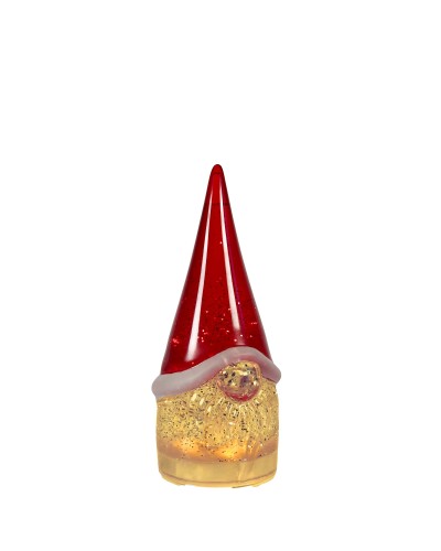 Sompex acryl 22 cm Glamor Gnome tafellamp bewegende glitters, LED