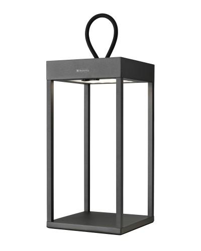 Grace Set van 2 buiten tafellampen | oplaadbaar (accu) | Aluminium | Dimbaar | zwart | waterdicht IP65 made by Musterring