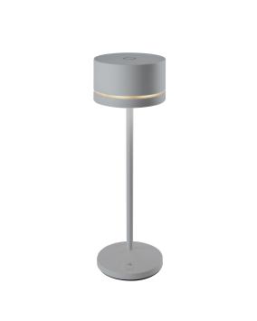 Leonardo Monza LED buiten tafellamp | oplaadbaar (accu) | Aluminium | Dimbaar | grijs | waterdicht IP54