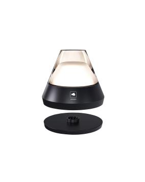 Salerno RGB LED (multi color) buiten tafellamp | oplaadbaar (accu) | Aluminium | Dimbaar | zwart | waterdicht IP54