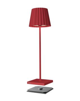 Sompex Troll 2.0 LED buiten tafellamp | oplaadbaar (accu) | Aluminium | Dimbaar | rood | waterdicht IP54