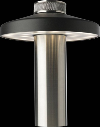 Newdes Turn LED buiten tafellamp (by Sompex) | oplaadbaar (accu) | Aluminium | Dimbaar | zwart - aluminium | waterdicht IP54