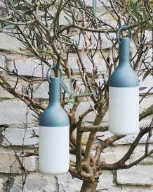 Sompex ELO Baby 2 stuks LED buiten tafellamp/hanglamp | oplaadbaar (accu) | Dimbaar | blauw | waterdicht IP44