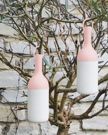Sompex ELO Baby 2 stuks LED buiten tafellamp/hanglamp | oplaadbaar (accu) | Dimbaar | roze | waterdicht IP44