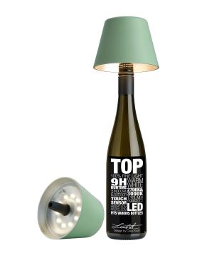 Sompex TOP LED buiten tafellamp | oplaadbaar (accu) | Kunststof | Dimbaar | olijf groen | waterdicht IP44
