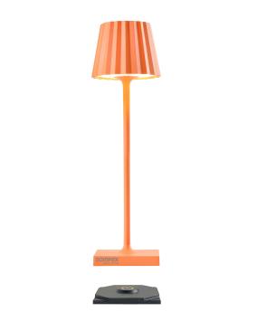 Sompex Troll Nano (mini) LED buiten tafellamp | oplaadbaar (accu) | Aluminium | Dimbaar | oranje | waterdicht IP54