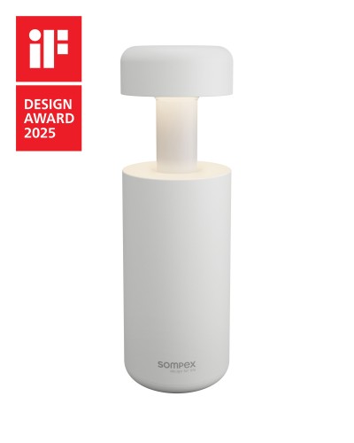 Sompex Lubao LED tafellamp | oplaadbaar (accu) | Aluminium | Dimbaar | wit |  IP20