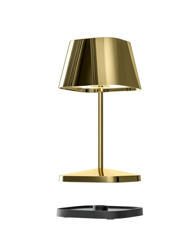 Villeroy & Boch Neapel RC LED buiten tafellamp | oplaadbaar (accu) | Aluminium | Dimbaar | goud | waterdicht IP65 |