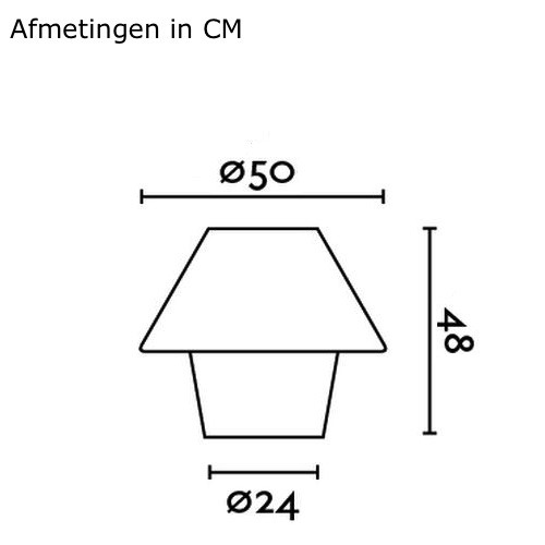 Faro Versus-E  buitenverlichting tafel lamp wit kunststof 50cm