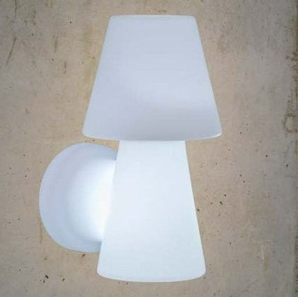 NewGarden Lola  Wall buitenverlichting wand lamp wit kunststof