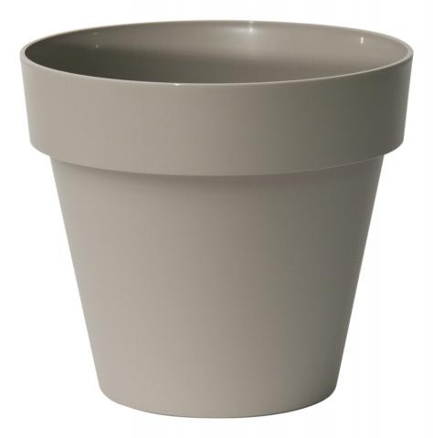 Buiten bloempot Mitu Pac rond 35x h31,5 cm sand made by Euro3Plast