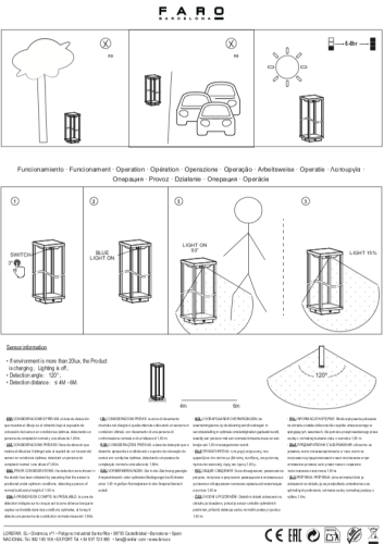 Faro Saura Solar buitenlamp antraciet 50 cm