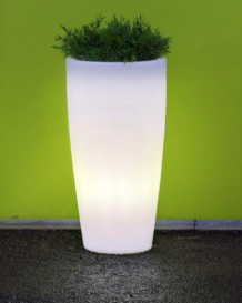 Newgarden Bambu 90 Ø40XH90 cm verlichte bloempot