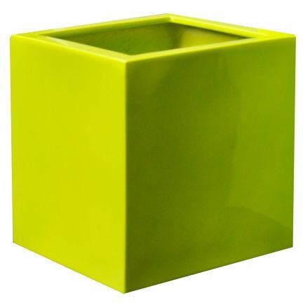 BB Happy - Glossy fiberstone kubus 50x50x50 cm Lime groen