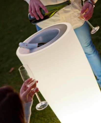 Bambu 70 Ø40XH70 cm Cooler / verlichte bloempot made by NewGarden
