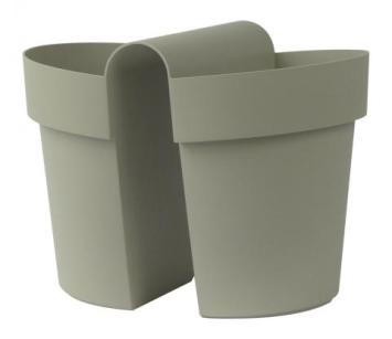 Buiten balkonbloempot BE UP 33x25x H25 cm groen (Rosemay) Euro3Plast