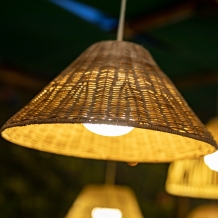 Buiten hanglamp Rotan Calobra draadloos / oplaadbaar made by NewGarden