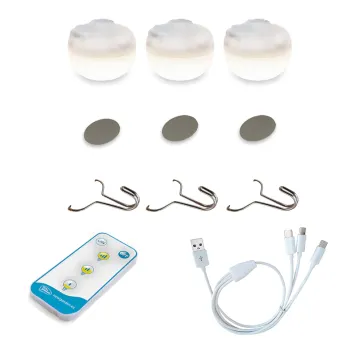 Cherry mini Nature lamp draadloos (3 pack) / oplaadbaar met afstandsbediening made by NewGarden