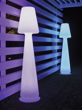 Monacis Chloe 165 LED Multicolor Buitenverlichting staande lamp wit kunststof