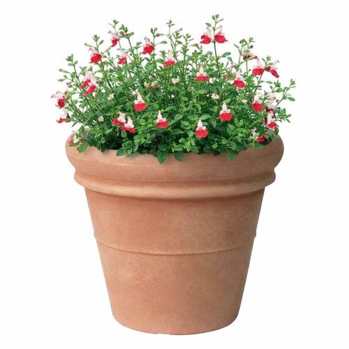 Buitenbloempot Euro3Plast Doppio Bordo Ø42-H37cm terra kunststof