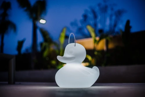 Goodnight Light The Duck Duck Lamp - Small | kleur wit | 31 cm | LED multicolor