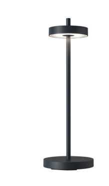 Newdes Essence LED buiten tafellamp (by Sompex)| oplaadbaar (accu) | Aluminium | Dimbaar | antraciet | waterdicht IP54