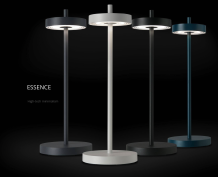 Newdes Essence LED buiten tafellamp (by Sompex) | oplaadbaar (accu) | Aluminium | Dimbaar | blauw | waterdicht IP54