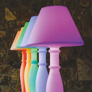 Monacis Eva LED Multicolor buitenverlichting staande lamp 180 cm hoog wit kunststof