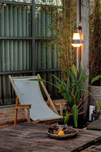 Faro CAT portable wandlamp/hanglamp zwart kompleet met muurbeugel