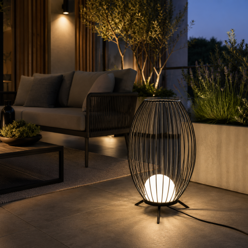 Faro CAGE LED Dark grey portable lamp buitenverlichting  57cm