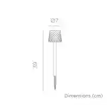 Gretita spies tuinlamp (4 stuks) zwart solar made by NewGarden