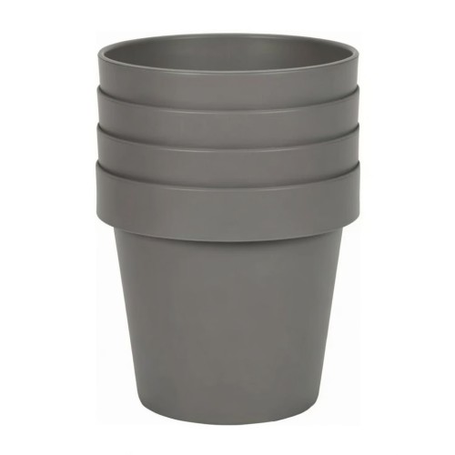 4 stuks buiten Bloempot Linea Iris Ø40xh35 cm Taupe - kopie