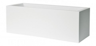 Euro3Plast Kube Khilia cassetta 100x40xH41cm wit met wielen