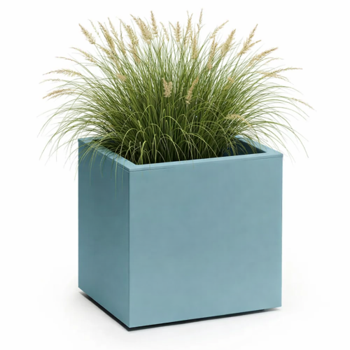 Buitenbloempot Euro3Plast Kebe Greener Kubus  40x40x40cm Agua met wieltjes