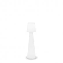 NewGarden Lola  110 LED Tube (warm wit licht) buitenverlichting staande lamp wit kunststof