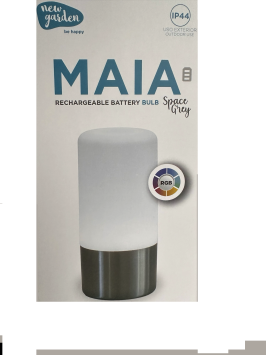 Maia space grijs tafellamp Rechargeable battery Indoor & outdoor use | multicolor + warm licht made by NewGarden