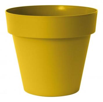 Buiten bloempot Mitu Pac rond 40 x h36cm Sol (mosterd geel) made by Euro3Plast