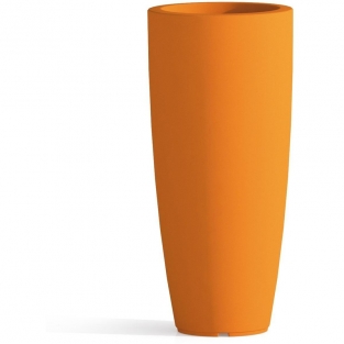 Monacis Buiten Bloempot  Ø33xH70 cm Stilo Round mat Oranje