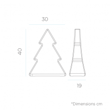 Pinus 40 Smarttech Solar LED Multicolor kunststof kerstboom verlicht made by NewGarden