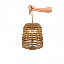 Buiten hanglamp POSITANO 35 Rotan draadloos / oplaadbaar made by NewGarden