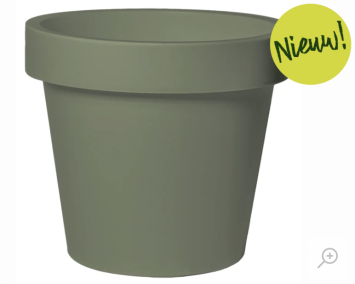 Buiten Bloempot Linea Iris Ø50xh44 cm Olive Green