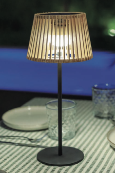 Buiten tafelamp Okinawa bamboe draadloos / Solar - oplaadbaar made by NewGarden