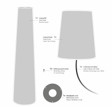 8 Seasons Design Nr.1 Taupe 160 cm Solar LED buitenverlichting staande lamp